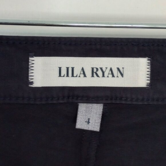 Lila Ryan for Stitch Fix Navy The Jase Straight Pedal Pusher Capri Pants NWOT - Picture 3 of 8